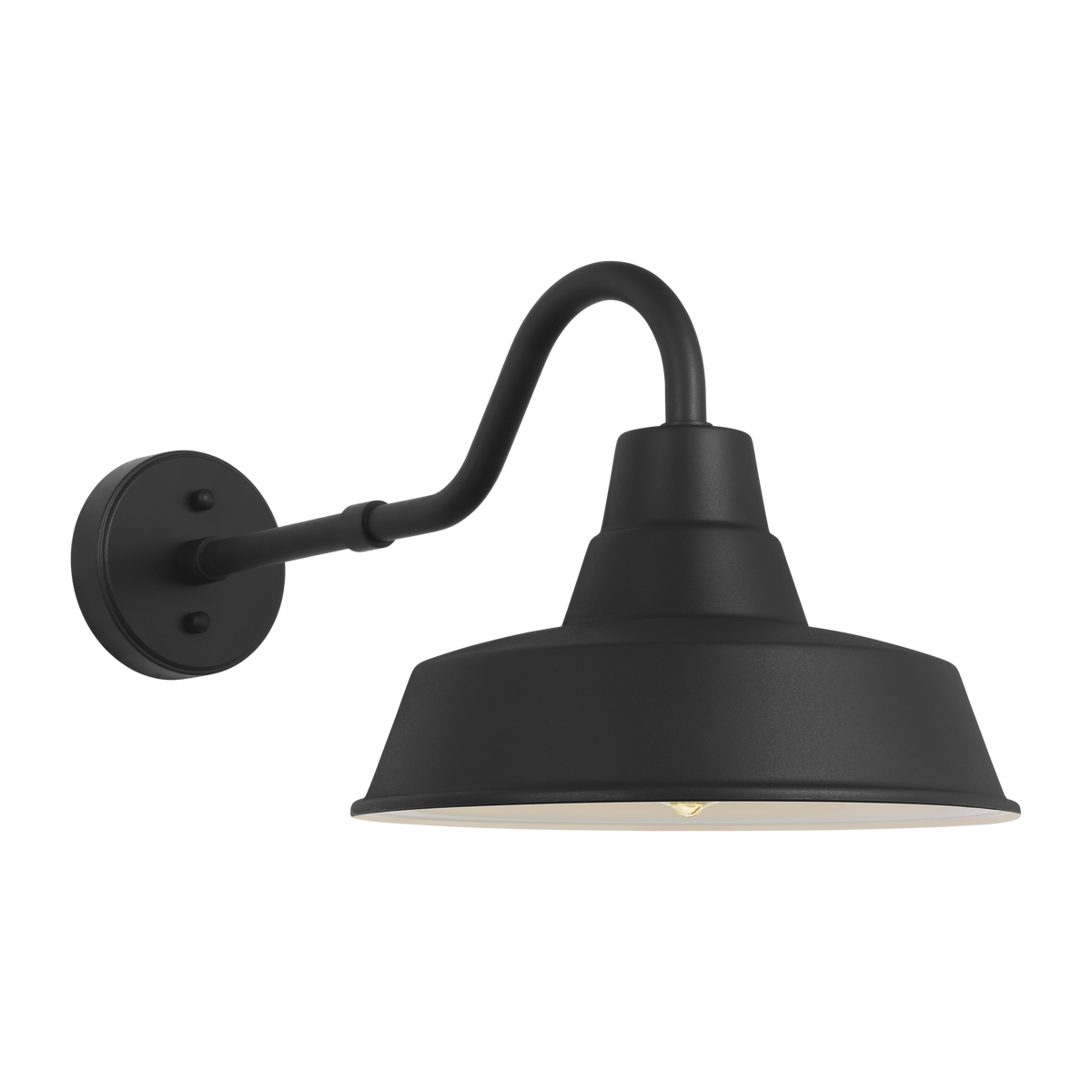 Barn Light Coastal Outdoor Wall Lantern - Black - Medium