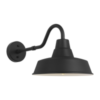Barn Light Coastal Outdoor Wall Lantern - Black - Medium