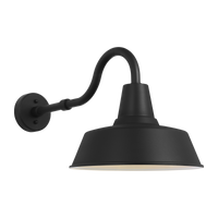 Barn Light Coastal Outdoor Wall Lantern - Black - Large