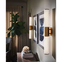 Facet LED Vanity - Medium - Brass