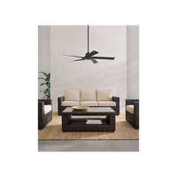 Aspen Coastal Outdoor Ceiling Fan - 56" - Black
