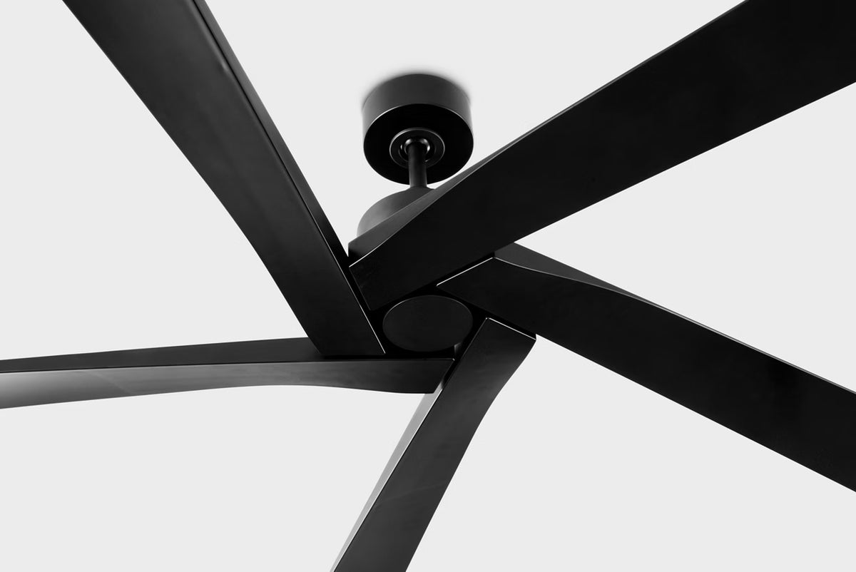 Aspen Coastal Outdoor Ceiling Fan - 70" - Black