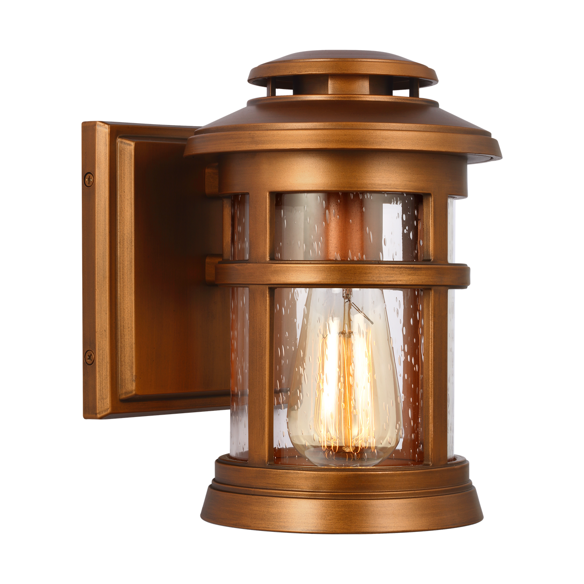 Newport Coastal Outdoor Wall Lantern - Extra Small 9" - Copper