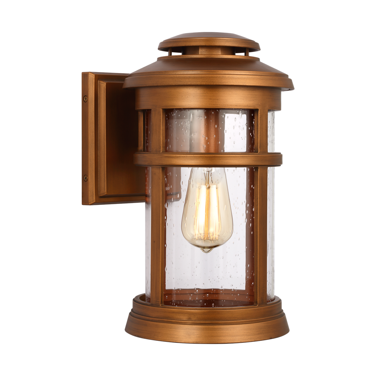 Newport Coastal Outdoor Wall Lantern - Small 13" - Copper