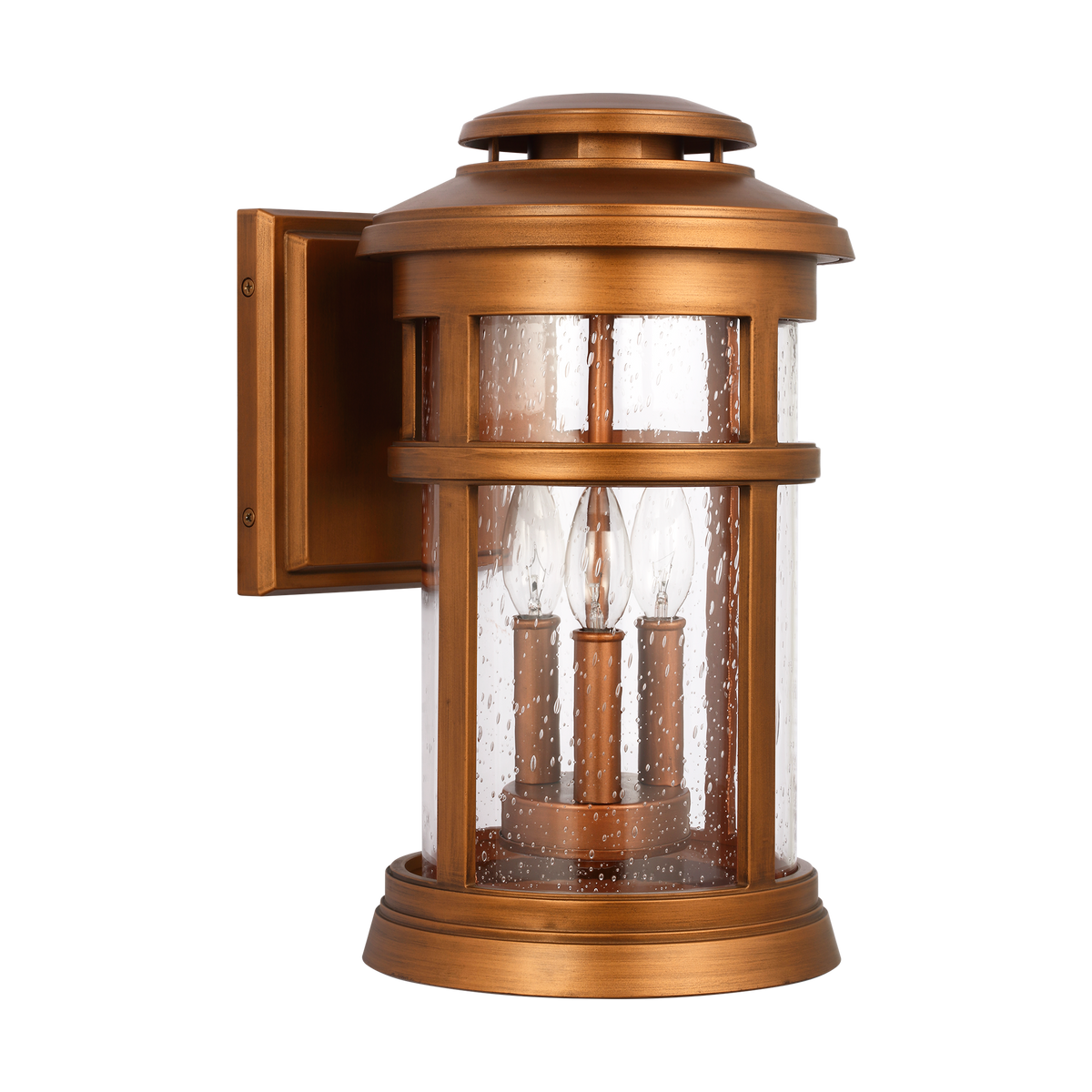 Newport Coastal Outdoor Wall Lantern - Medium 16" - Copper