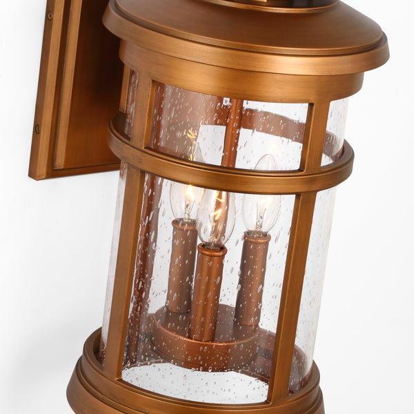 Newport Coastal Outdoor Wall Lantern - Medium 16" - Copper