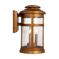 Newport Coastal Outdoor Wall Lantern - Medium 16" - Copper