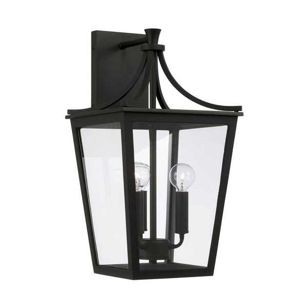 Capital Lighting Adair - 3 Light Outdoor Wall Lantern 947931BK Coastal Lighting