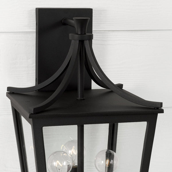 Capital Lighting Adair - 3 Light Outdoor Wall Lantern 947931BK Coastal Lighting