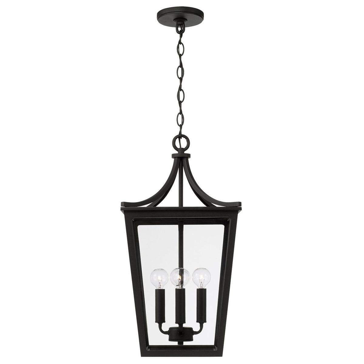 Capital Lighting Adair - 4 Light Outdoor Hanging Lantern 947942BK Coastal Lighting