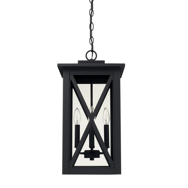 Capital Lighting Avondale Four Light Outdoor Hanging Lantern 926642BK Coastal Lighting