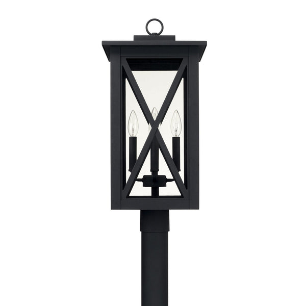 Capital Lighting Avondale Four Light Outdoor Post Lantern 926643BK Coastal Lighting