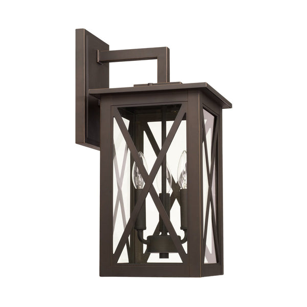 Capital Lighting Avondale Three Light Outdoor Wall Lantern 926631OZ Coastal Lighting