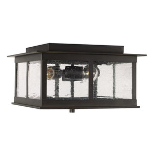 Capital Lighting Barrett 3 Light Outdoor Flush Mount - Oiled Bronze 943836OZ Coastal Lighting