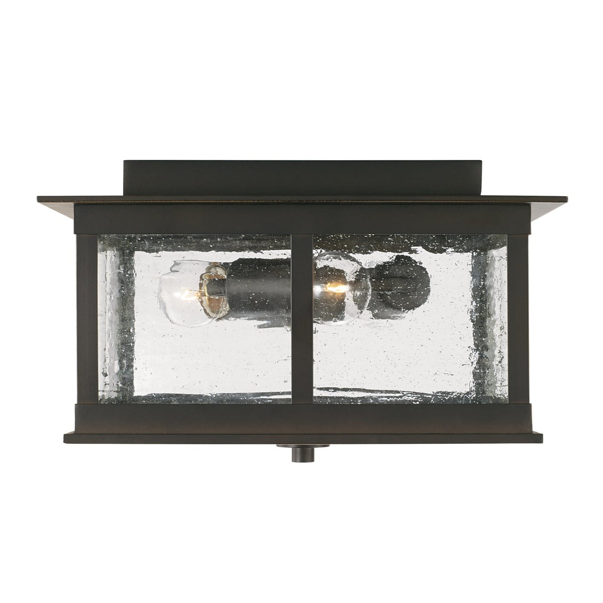 Capital Lighting Barrett 3 Light Outdoor Flush Mount - Oiled Bronze 943836OZ Coastal Lighting