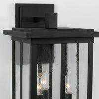 Capital Lighting Barrett 3 Light Outdoor Wall Lantern - Medium - Black 943832BK Coastal Lighting