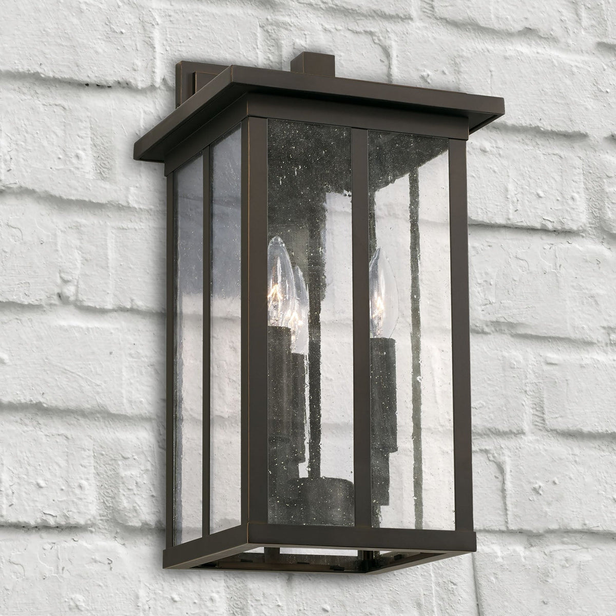 Capital Lighting Barrett 3 Light Outdoor Wall Lantern - Medium - Oiled Bronze 943832OZ Coastal Lighting