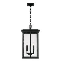 Capital Lighting Barrett 4 Light Outdoor Pendant - Black 943844BK Coastal Lighting