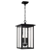 Capital Lighting Barrett 4 Light Outdoor Pendant - Black 943844BK Coastal Lighting