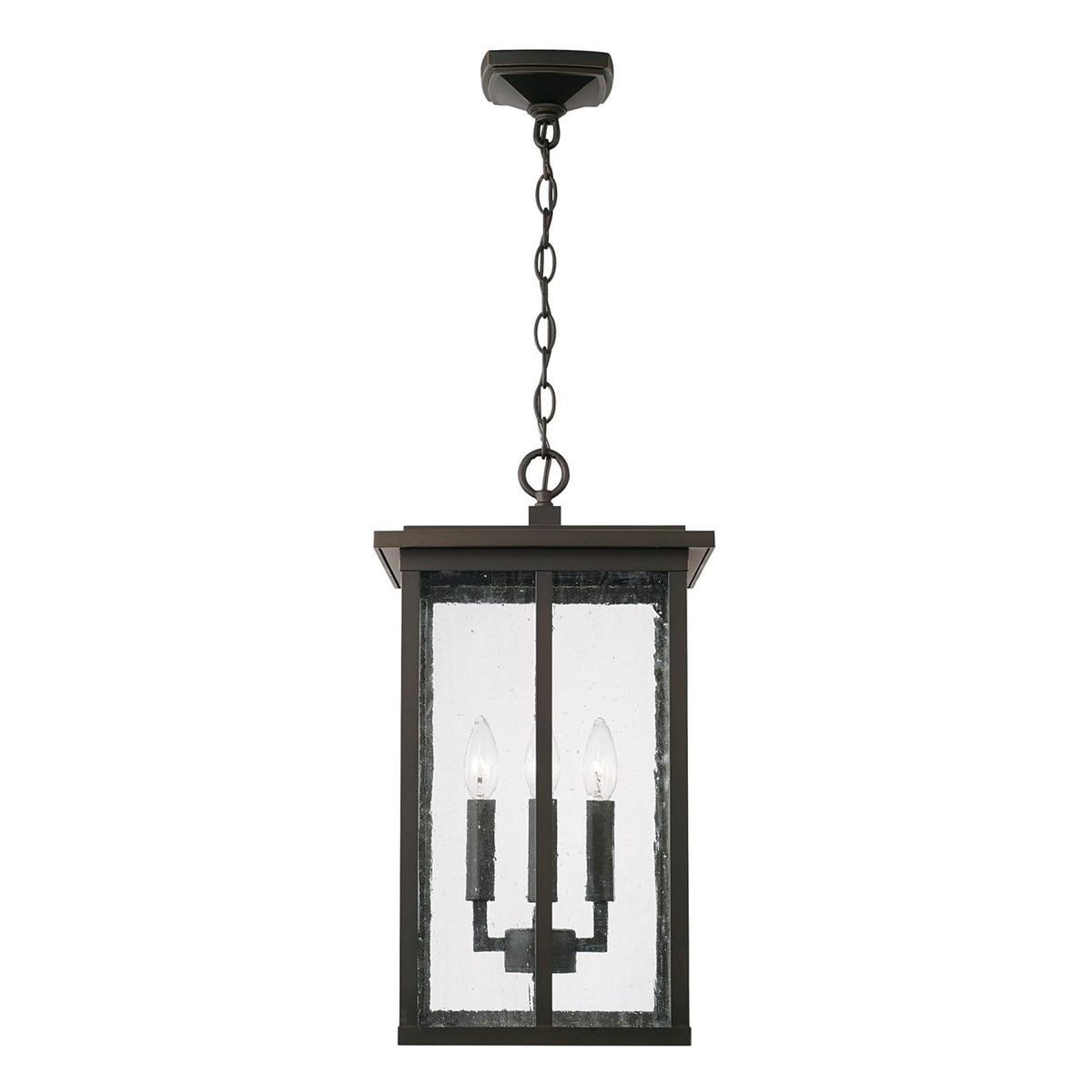 Capital Lighting Barrett 4 Light Outdoor Pendant - Oiled Bronze 943844OZ Coastal Lighting