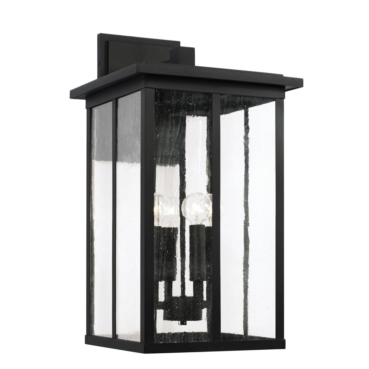 Capital Lighting Barrett 4 Light Outdoor Wall Lantern - Large - Black 943843BK Coastal Lighting