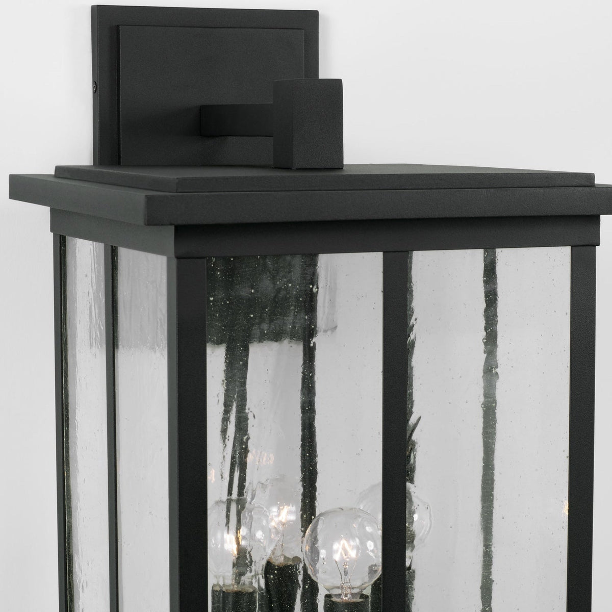 Capital Lighting Barrett 4 Light Outdoor Wall Lantern - Large - Black 943843BK Coastal Lighting