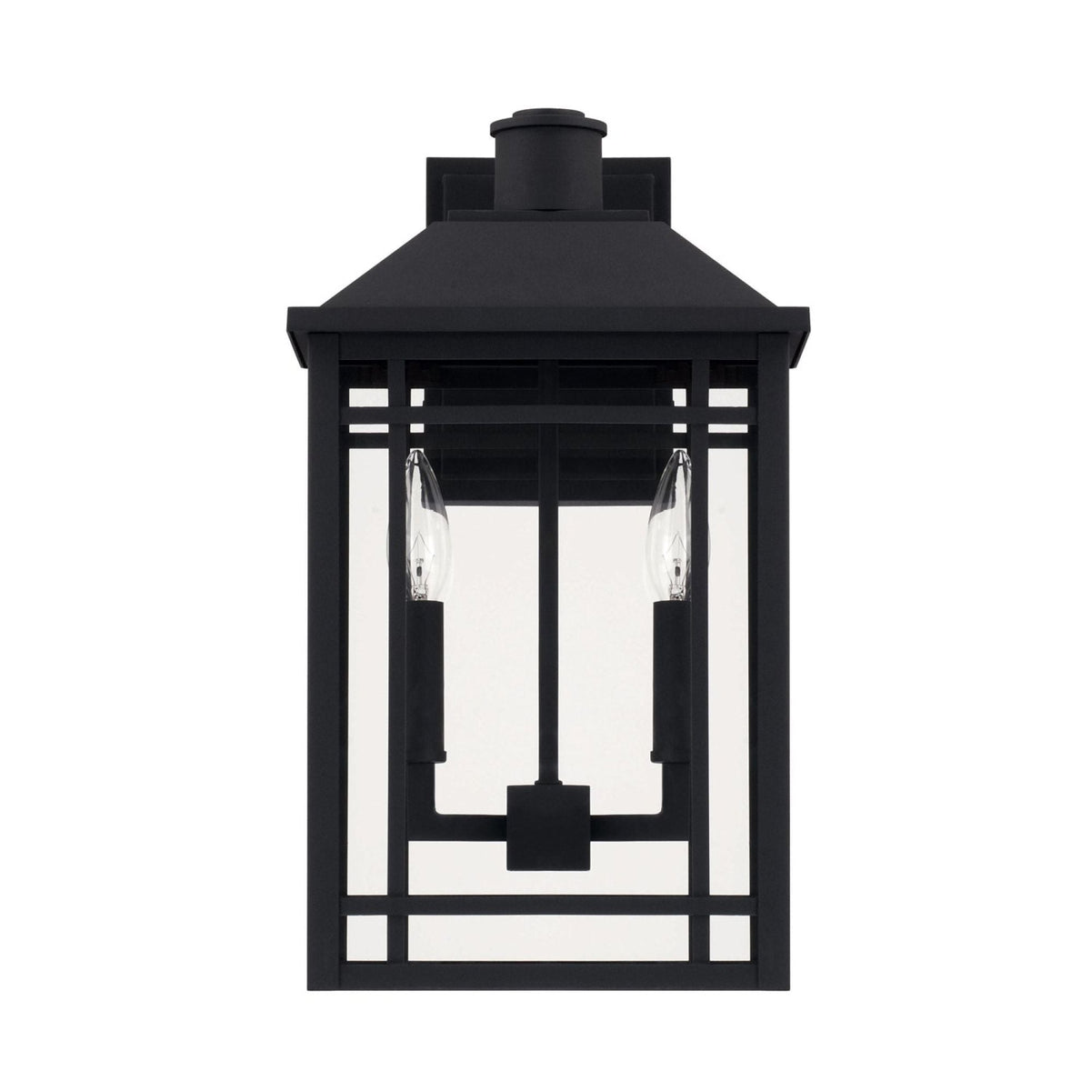 Capital Lighting Two Light Outdoor Wall Lantern 927121BK Coastal Lighting