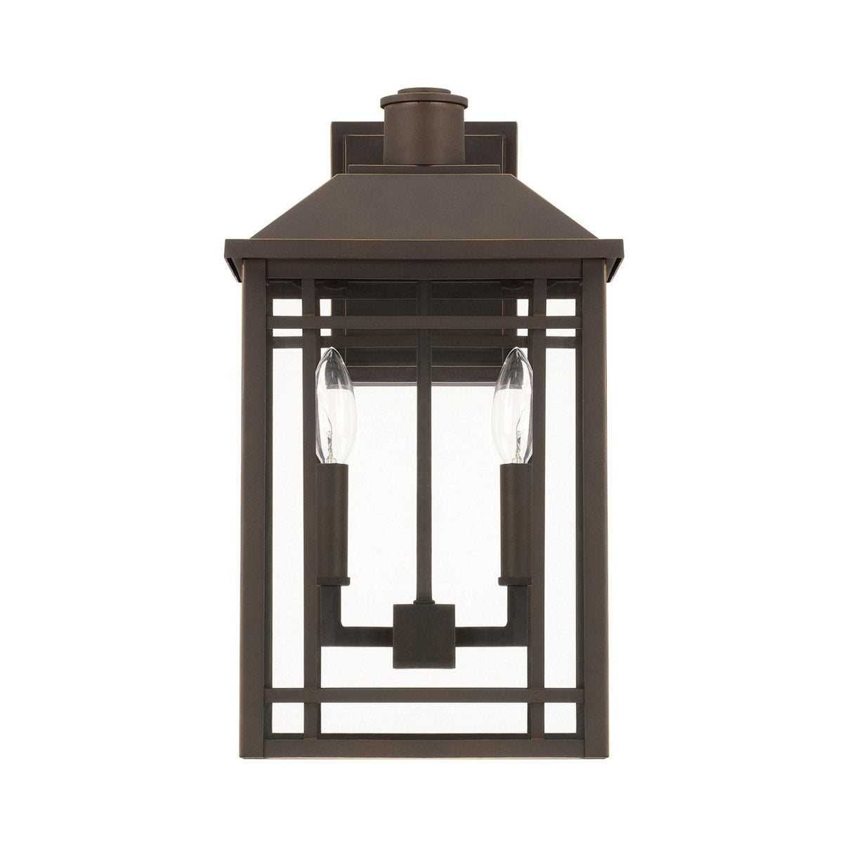 Capital Lighting Two Light Outdoor Wall Lantern 927121OZ Coastal Lighting