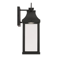 Capital Lighting Bradford 1 Light Night Sky Wall Lantern - 17.25 Black 946411BK-GL Coastal Lighting