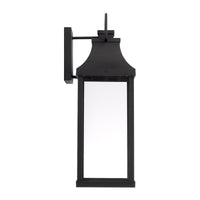 Capital Lighting Bradford 1 Light Night Sky Wall Lantern - 24 Black 946431BK-GL Coastal Lighting