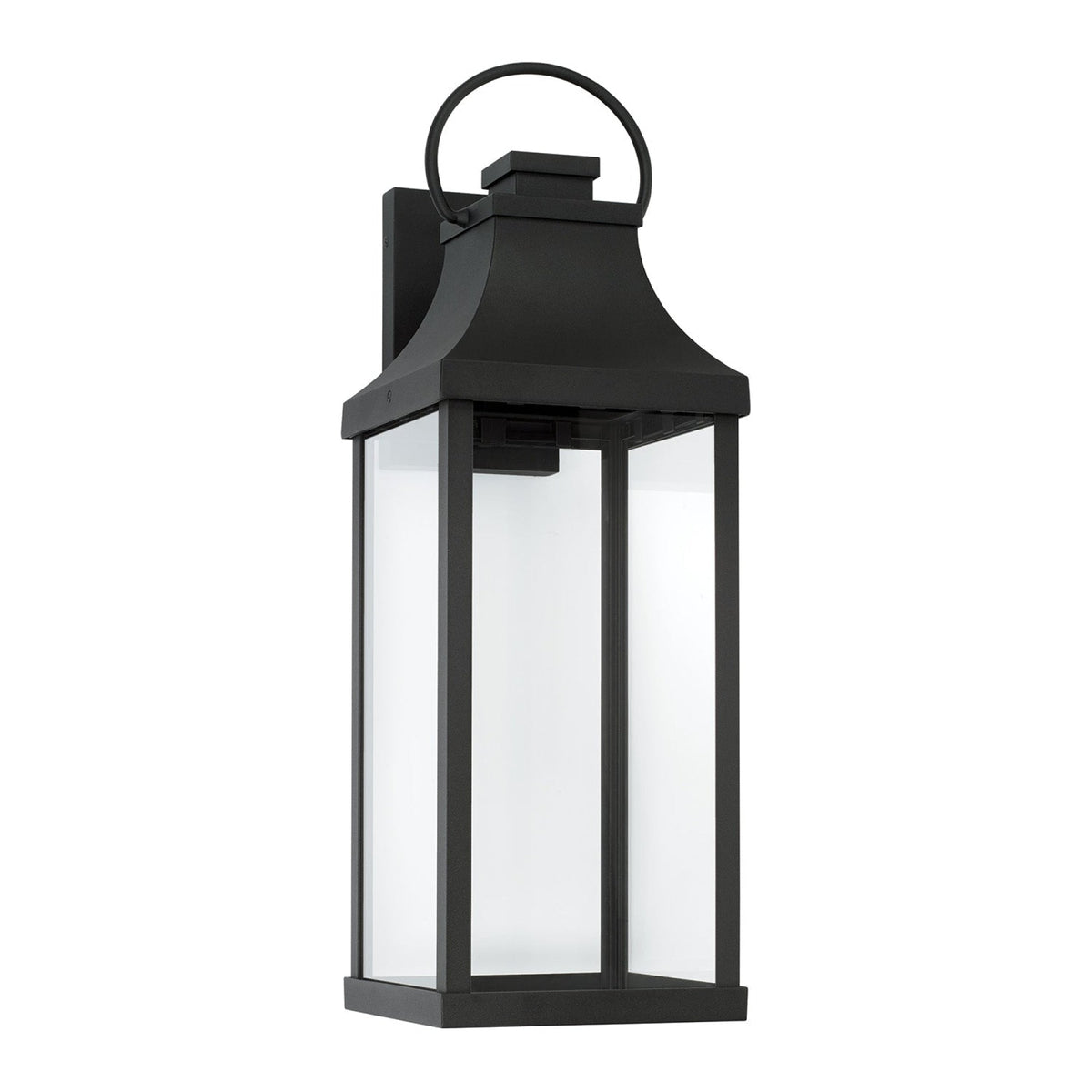 Capital Lighting Bradford 1 Light Night Sky Wall Lantern - 24 Black 946431BK-GL Coastal Lighting