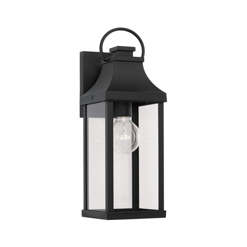 Capital Lighting Bradford 1 Light Wall Lantern - 17.25 Black Coastal Lighting