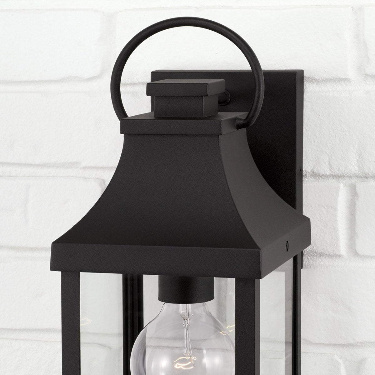 Capital Lighting Bradford 1 Light Wall Lantern - 17.25 Black Coastal Lighting