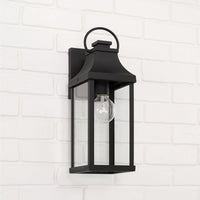 Capital Lighting Bradford 1 Light Wall Lantern - 17.25 Black Coastal Lighting