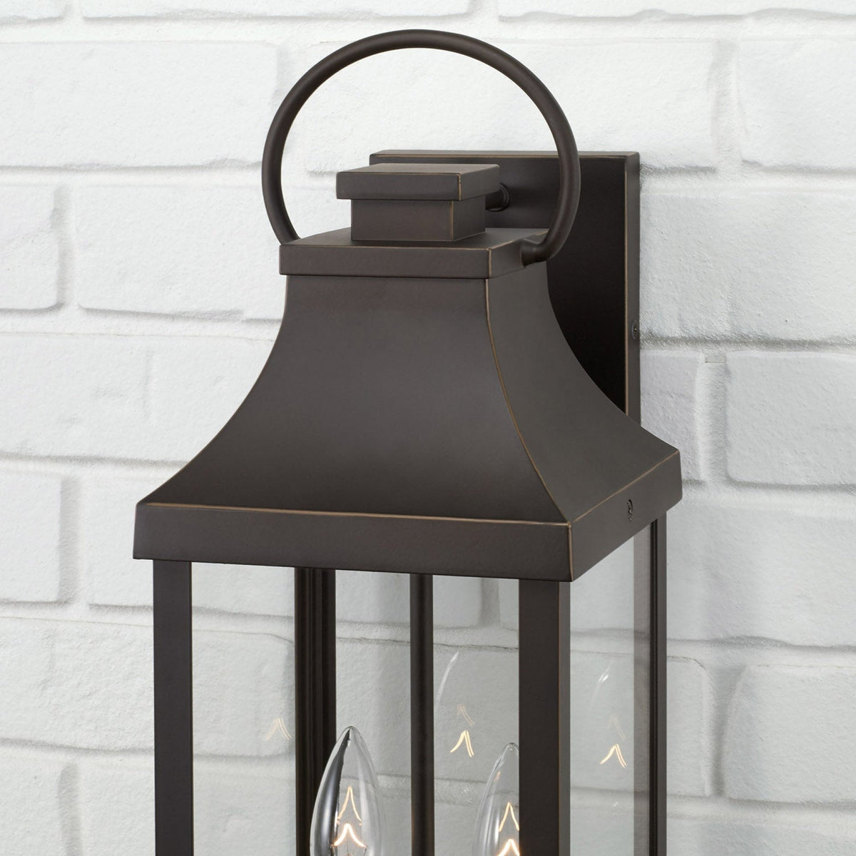 Capital Lighting Bradford 2 Light Wall Lantern - 20.75 Oiled Bronze 946421OZ Coastal Lighting