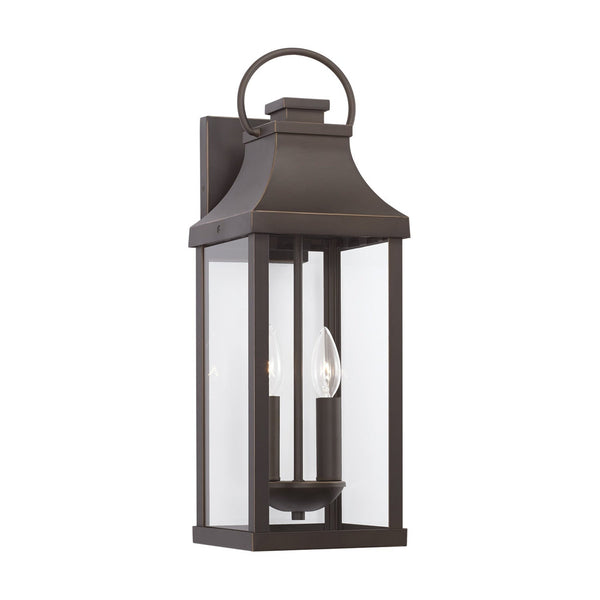 Capital Lighting Bradford 2 Light Wall Lantern - 20.75 Oiled Bronze 946421OZ Coastal Lighting