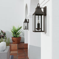 Capital Lighting Bradford 2 Light Wall Lantern - 20.75 Oiled Bronze 946421OZ Coastal Lighting