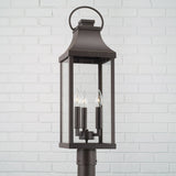 Capital Lighting Bradford 3 Light Post Lantern - Oiled Bronze 946432OZ Coastal Lighting
