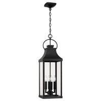 Capital Lighting Bradford 4 Light Hanging Lantern - Black 946442BK Coastal Lighting