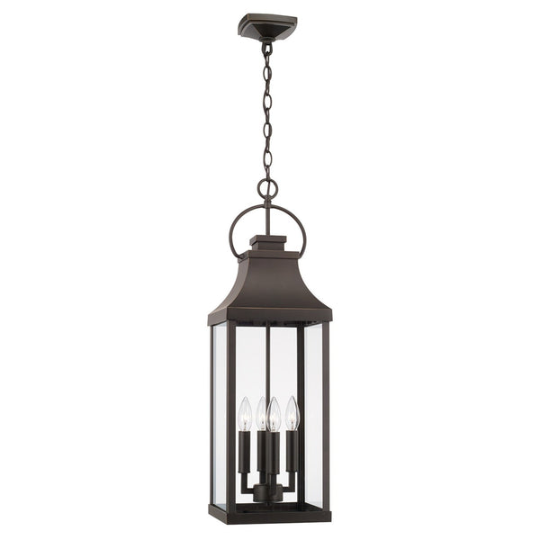 Capital Lighting Bradford 4 Light Hanging Lantern - Oiled Bronze 946442OZ Coastal Lighting