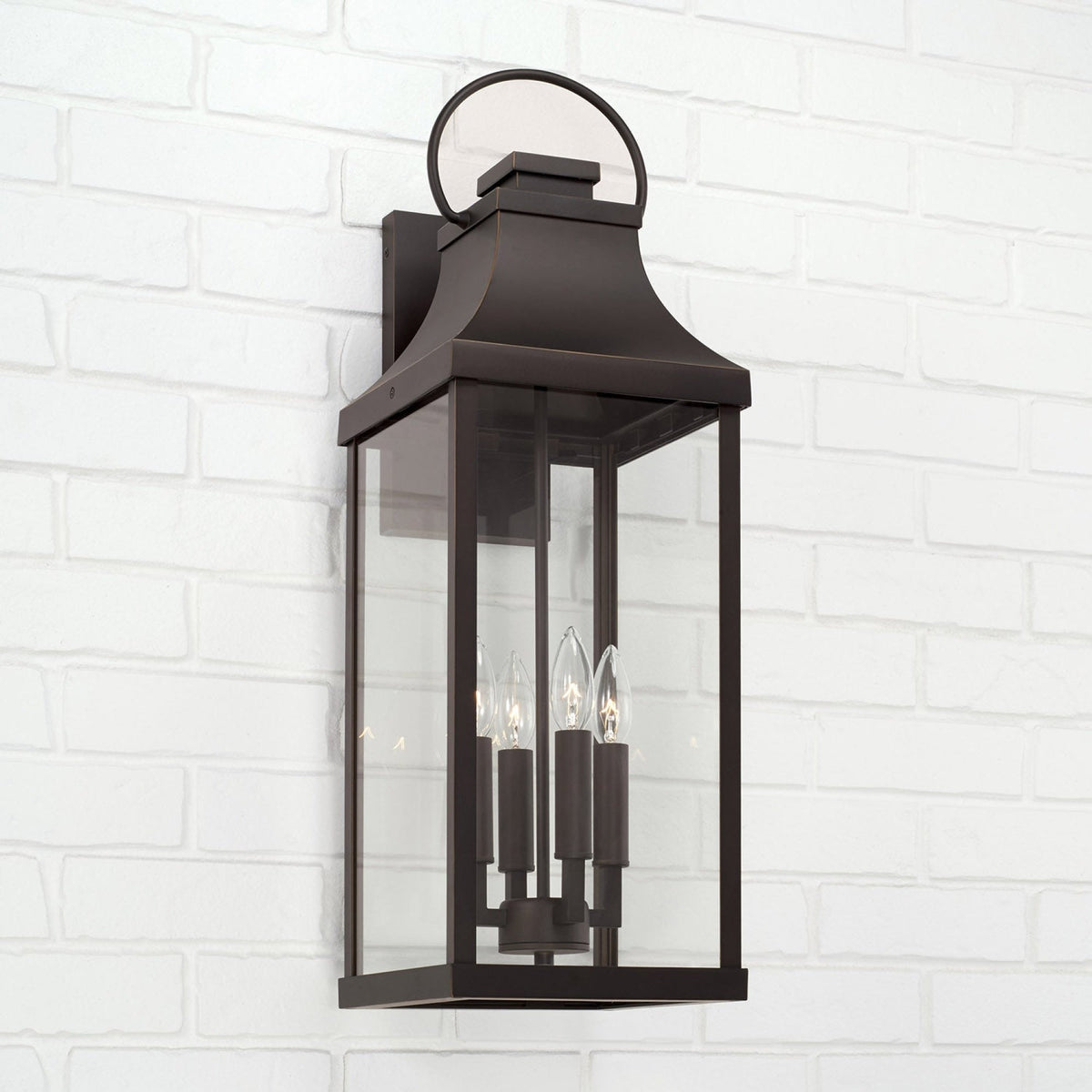 Capital Lighting Bradford 4 Light Wall Lantern - 27 Oiled Bronze 946441OZ Coastal Lighting