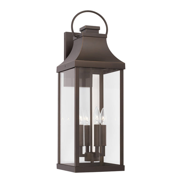 Capital Lighting Bradford 4 Light Wall Lantern - 27 Oiled Bronze 946441OZ Coastal Lighting