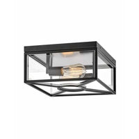 Hinkley Brixton Coastal Elements Flush Mount 18373BK Black Coastal Lighting