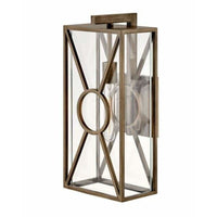 Hinkley Brixton Coastal Elements Wall Mount Lantern - Medium 18374BU Burnished Bronze Coastal Lighting