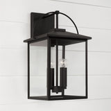 Capital Lighting Bryson - 13.25 Coastal Outdoor Wall Lantern 948041BK Coastal Lighting