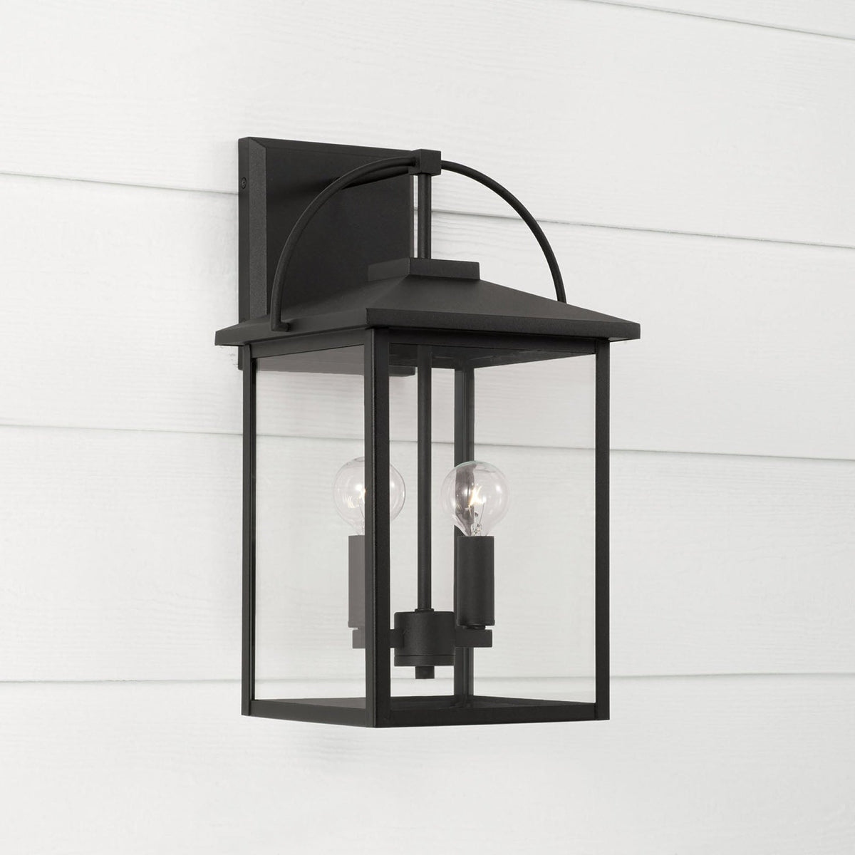 Capital Lighting Bryson - 9.5 Coastal Outdoor Wall Lantern 948021BK Coastal Lighting