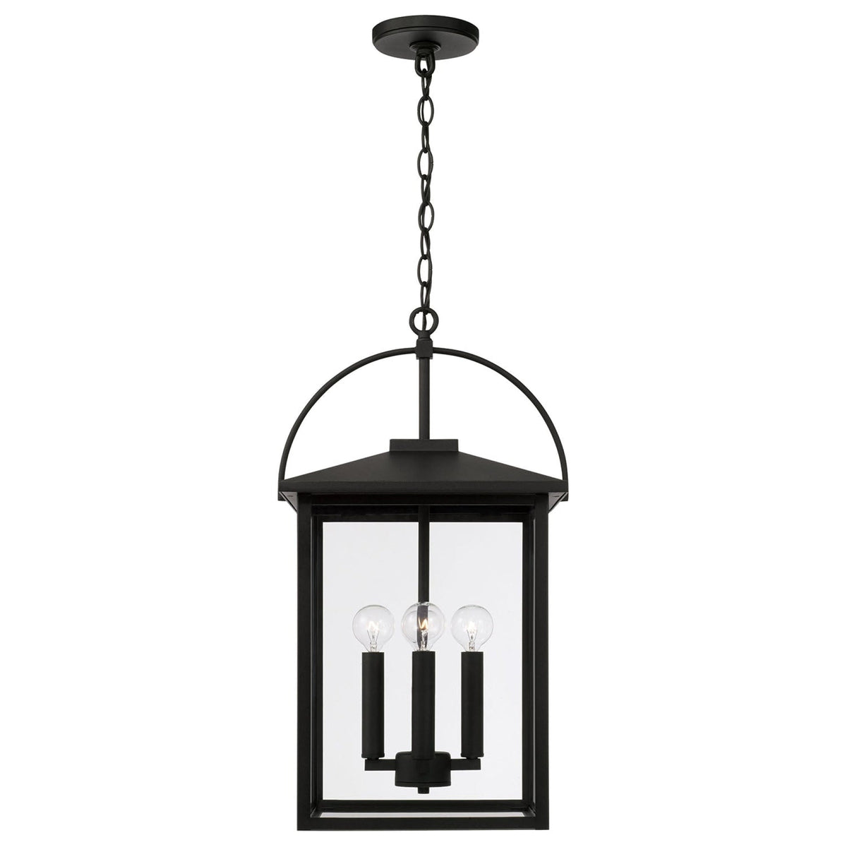 Capital Lighting Bryson - Coastal Outdoor Hanging Lantern 948042BK Coastal Lighting