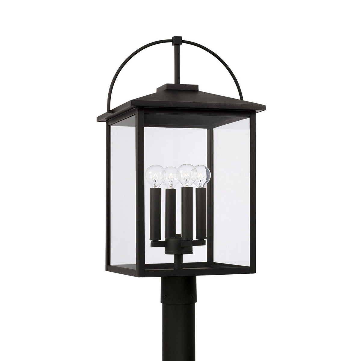 Capital Lighting Bryson - Coastal Outdoor Post Lantern 948043BK Coastal Lighting