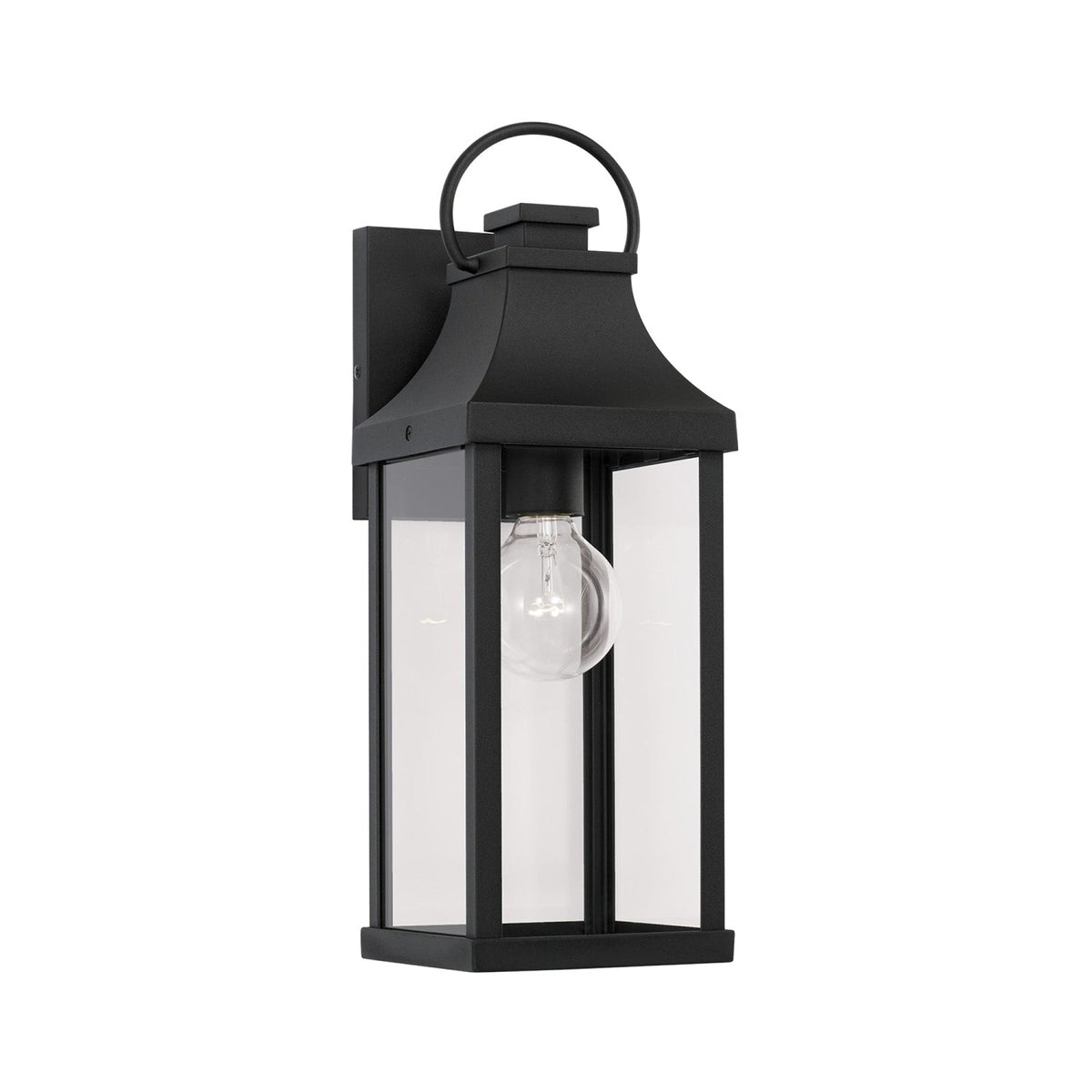 Capital Lighting Burton Coastal Outdoor Wall Lantern - 16.75 946311BK Coastal Lighting