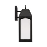 Capital Lighting Burton - Coastal Outdoor Wall Lantern - 16.75 - Dark Sky 946311BK-GL Coastal Lighting